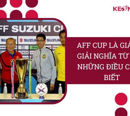 AFF CUP Là Giải Gì? Giải Nghĩa Từ “A – Z” Về AFF CUP